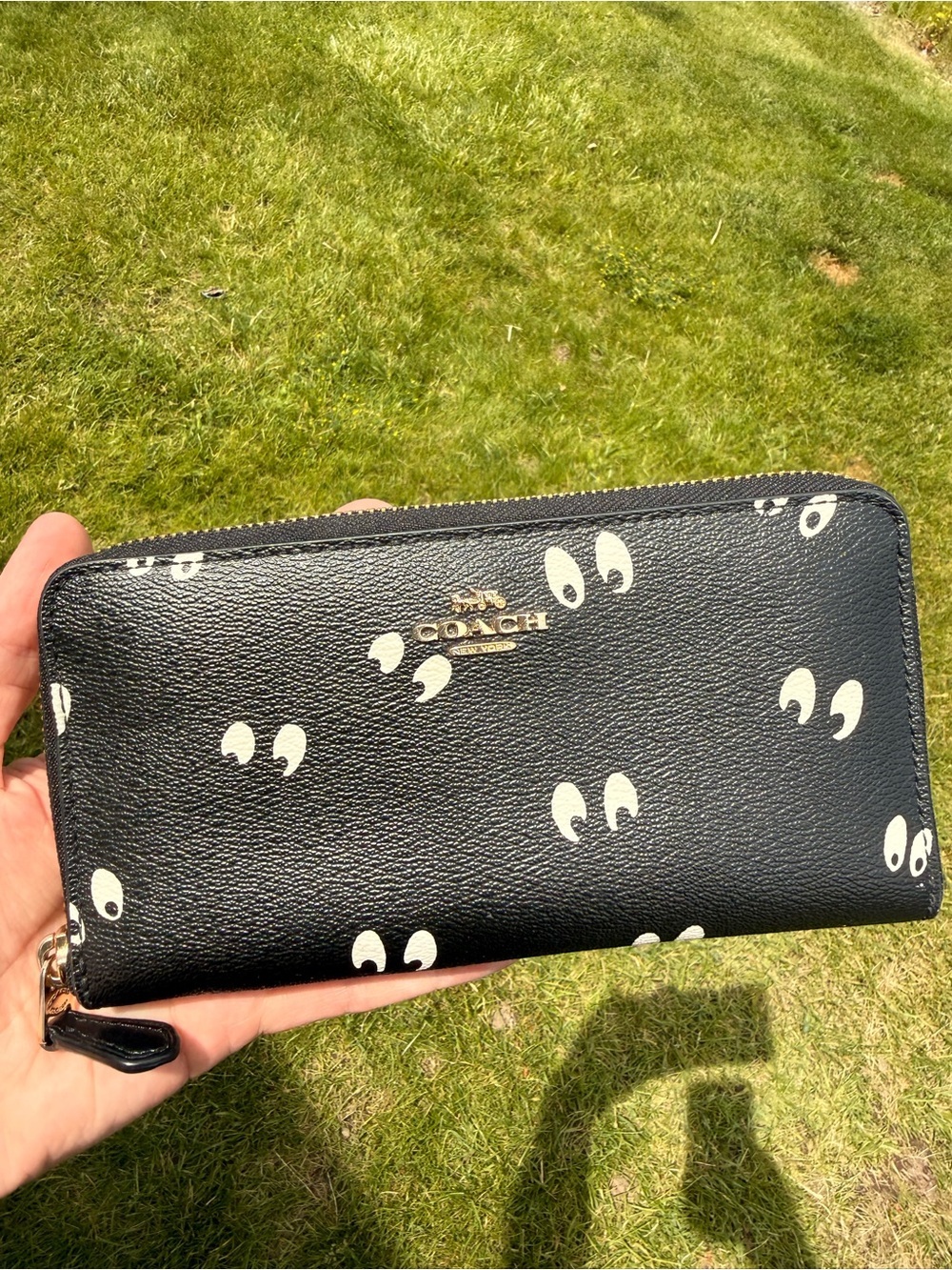 Rare Disney X Coach Snow White And The Seven Dwarfs Eye PrintZip Long Wallet
